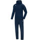 Presentation tracksuit CLASSICO with hood navy Front View
