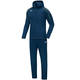 Presentation tracksuit CLASSICO with hood night blue/citro Front View