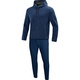 Jogging suit Premium Basics with hood marine meliert Front View
