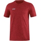 T-Shirt Premium Basic  rot meliert, JAKO weiß Vorderansicht