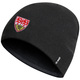 VfB Stuttgart Team knitted hat black, 4 color clublogo Front View