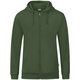 Hooded jacket Organic olive Front View