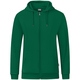 Hooded jacket Organic green Front View