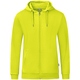 Hooded jacket Organic lime Picture on person