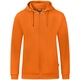 Hooded jacket Organic orange Picture on person