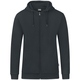 Hooded jacket Organic anthracite Front View