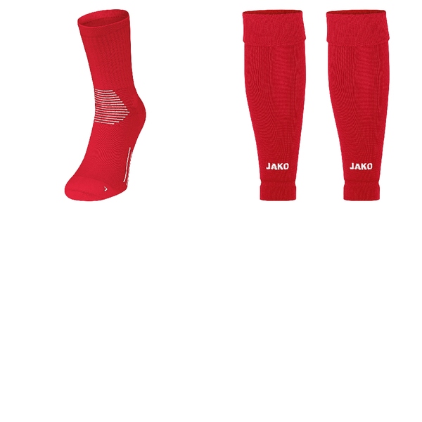 Tube Stutzen mit Grip Socken Rot 