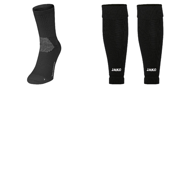 Tube Stutzen mit Grip Socken Schwarz 