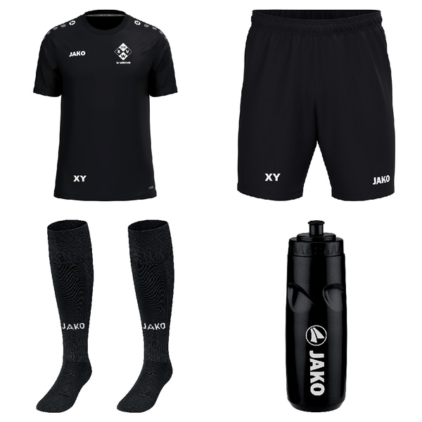 Shirt + Hose + Stutzen ONE + Trinkflasche  
