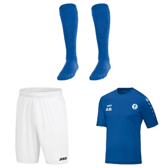 Trainings set blauw-wit 