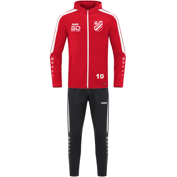 Trainingsanzug Polyester Power mit Kapuze 