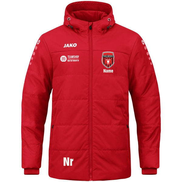 Coachjacke Team mit Kapuze 