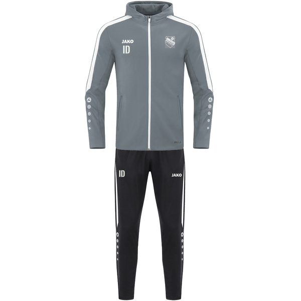 Trainingsanzug Polyester Power mit Kapuze 