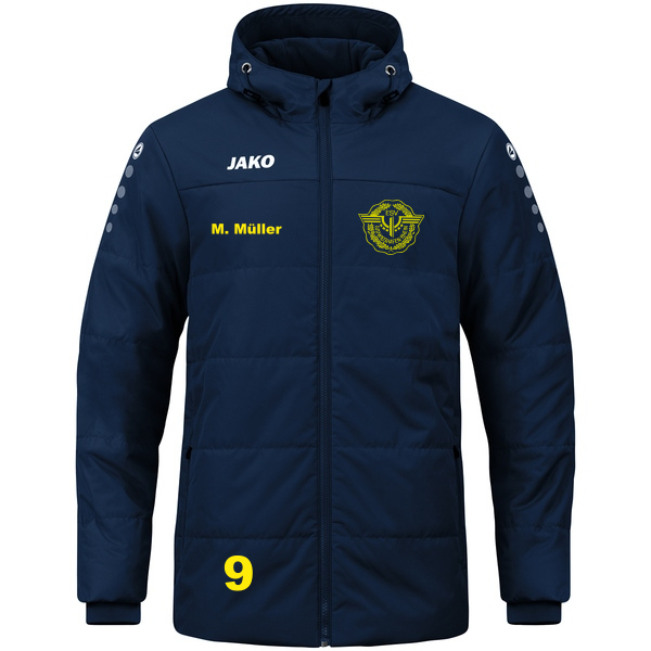Coachjacke Team mit Kapuze 