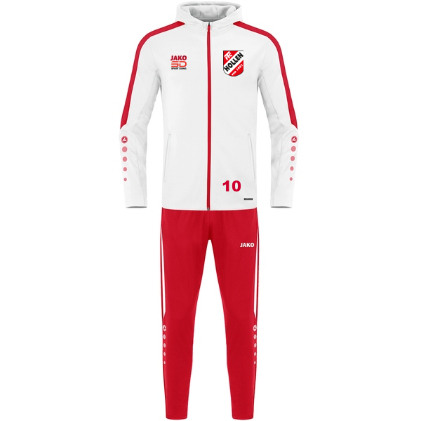 Trainingsanzug Polyester Power mit Kapuze 