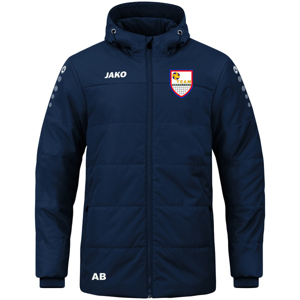 Coachjacke Team mit Kapuze 