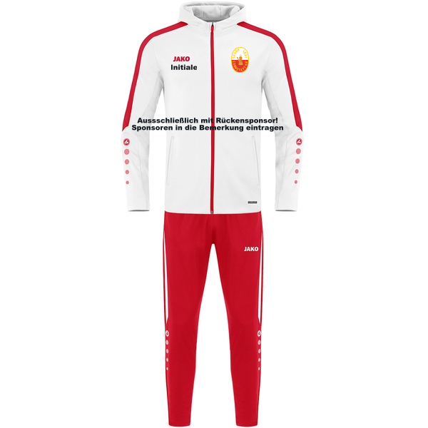 Trainingsanzug Polyester Power mit Kapuze 