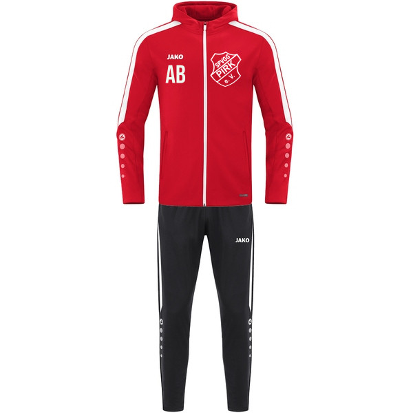 Trainingsanzug Polyester Power mit Kapuze 